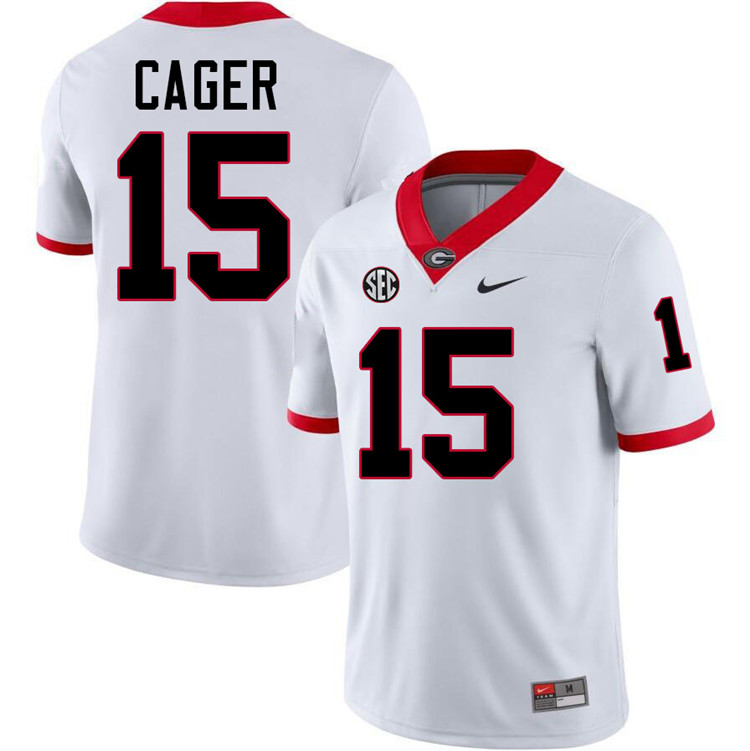 Lawrence Cager Georgia Jersey,University Of Georgia Bulldogs Football Jersey,Uniforms,Gears-White